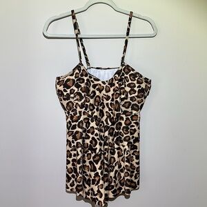 Leopard Print Women's bikini top